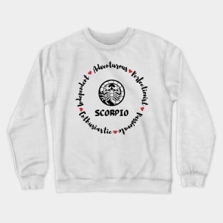 Scorpio 🦂 ♏ Zodiac Sign Astrology Crewneck Sweatshirt